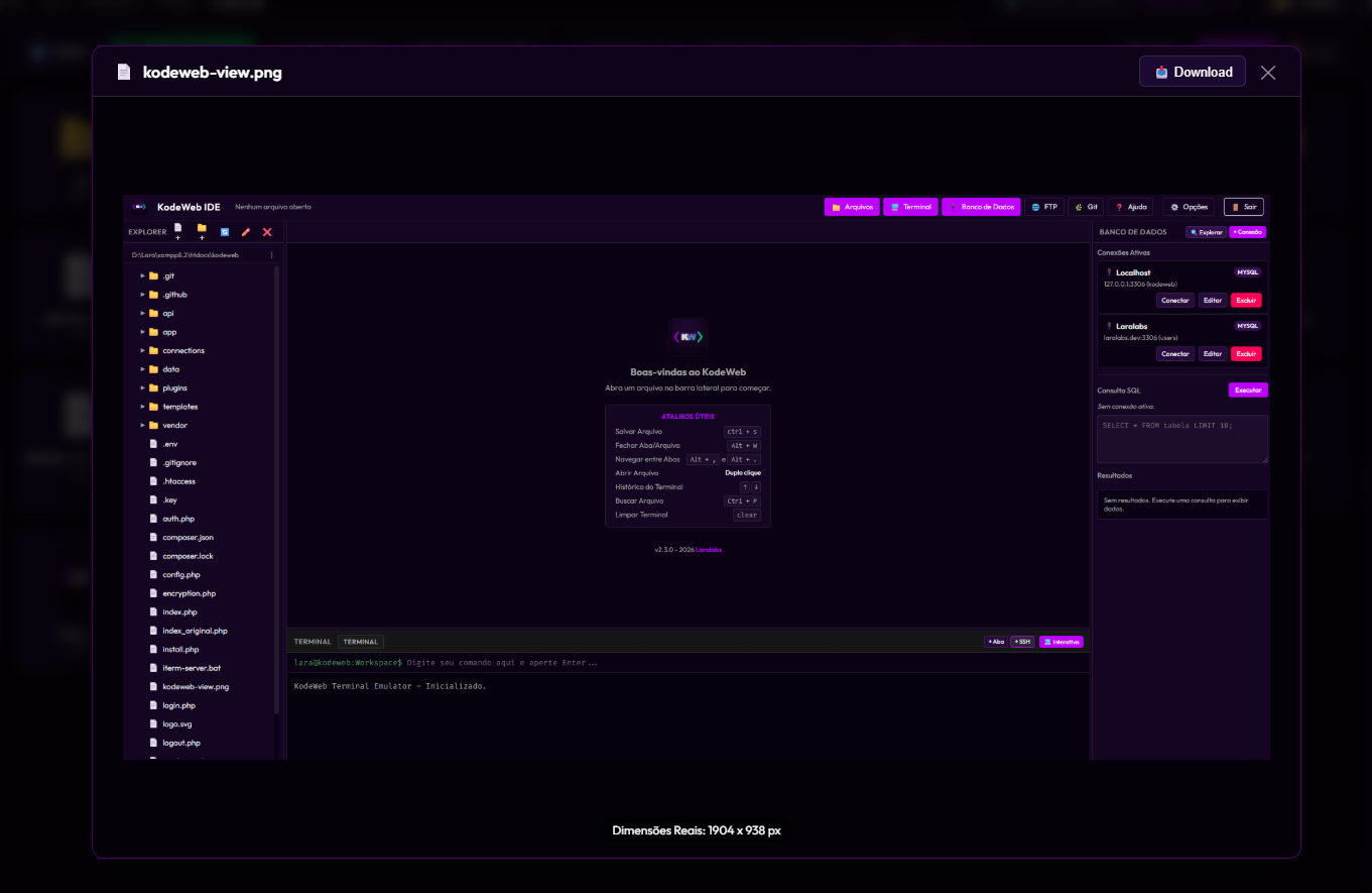 KodeWeb Explorer - Visualizador de Imagens