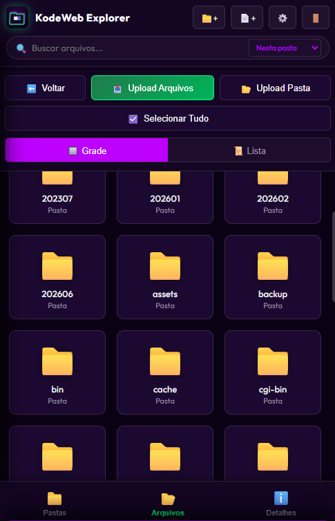 KodeWeb Explorer Mobile
