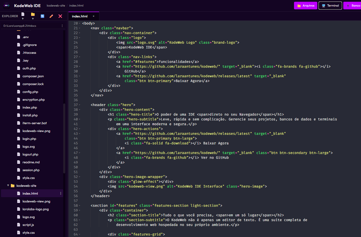 Interface Detalhada